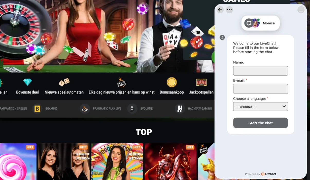 Betamo Casino klantenservice 24 7 live chat ondersteuning